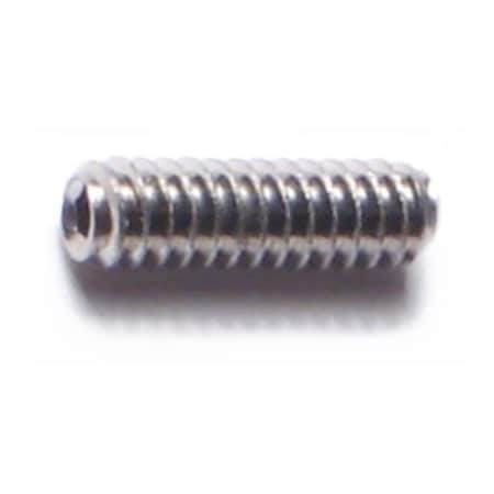 #4-40 X 3/16 18-8 Stainless Steel Coarse Thread Hex Socket Headless Set Screws 20PK